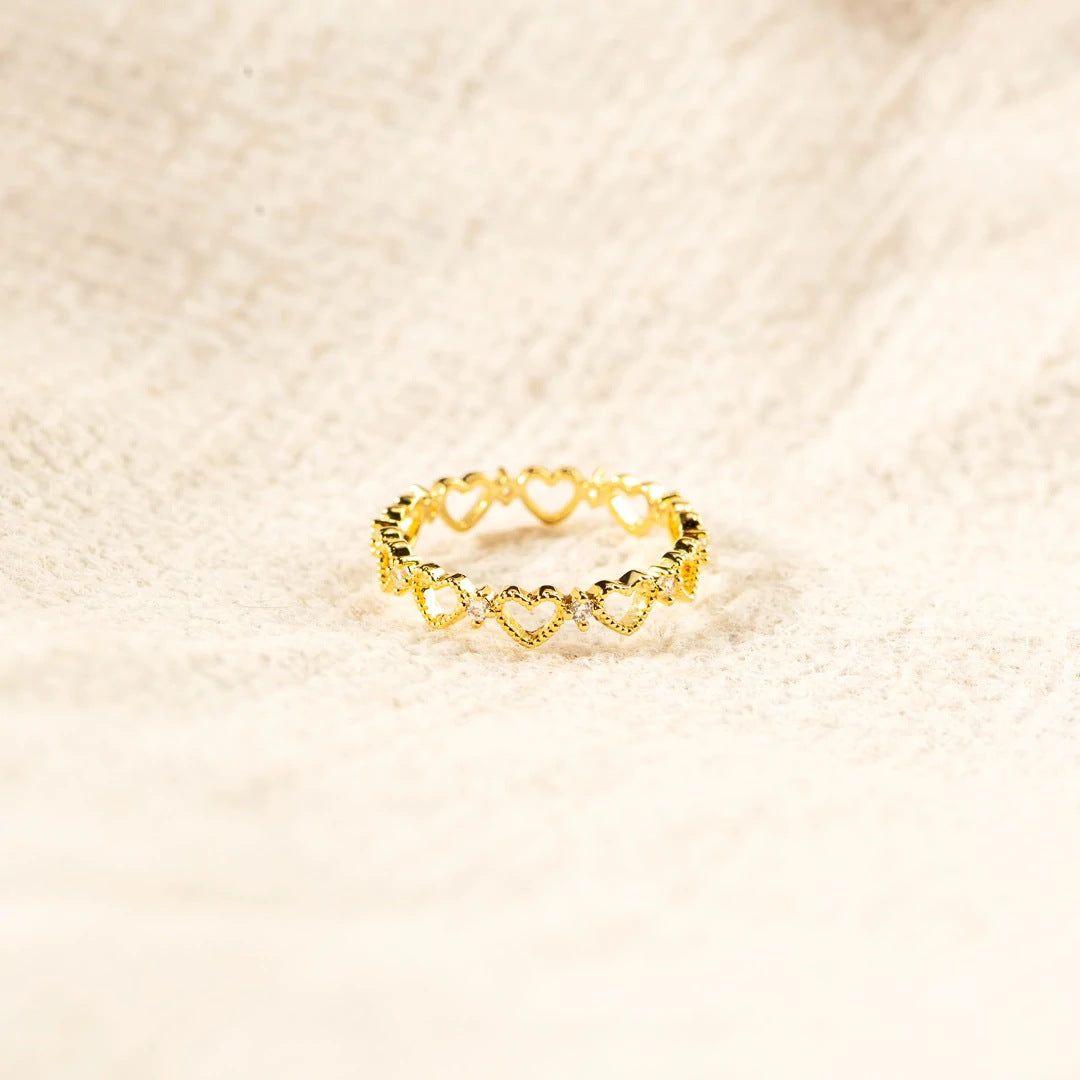 Hollow Heart-Shape Ring