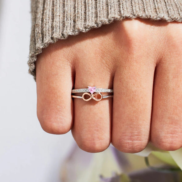 To My Daughter- Love Heart & Forever Infinite Ring