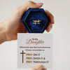 To My Daughter Ring-Pray Through It Double Cross Ring