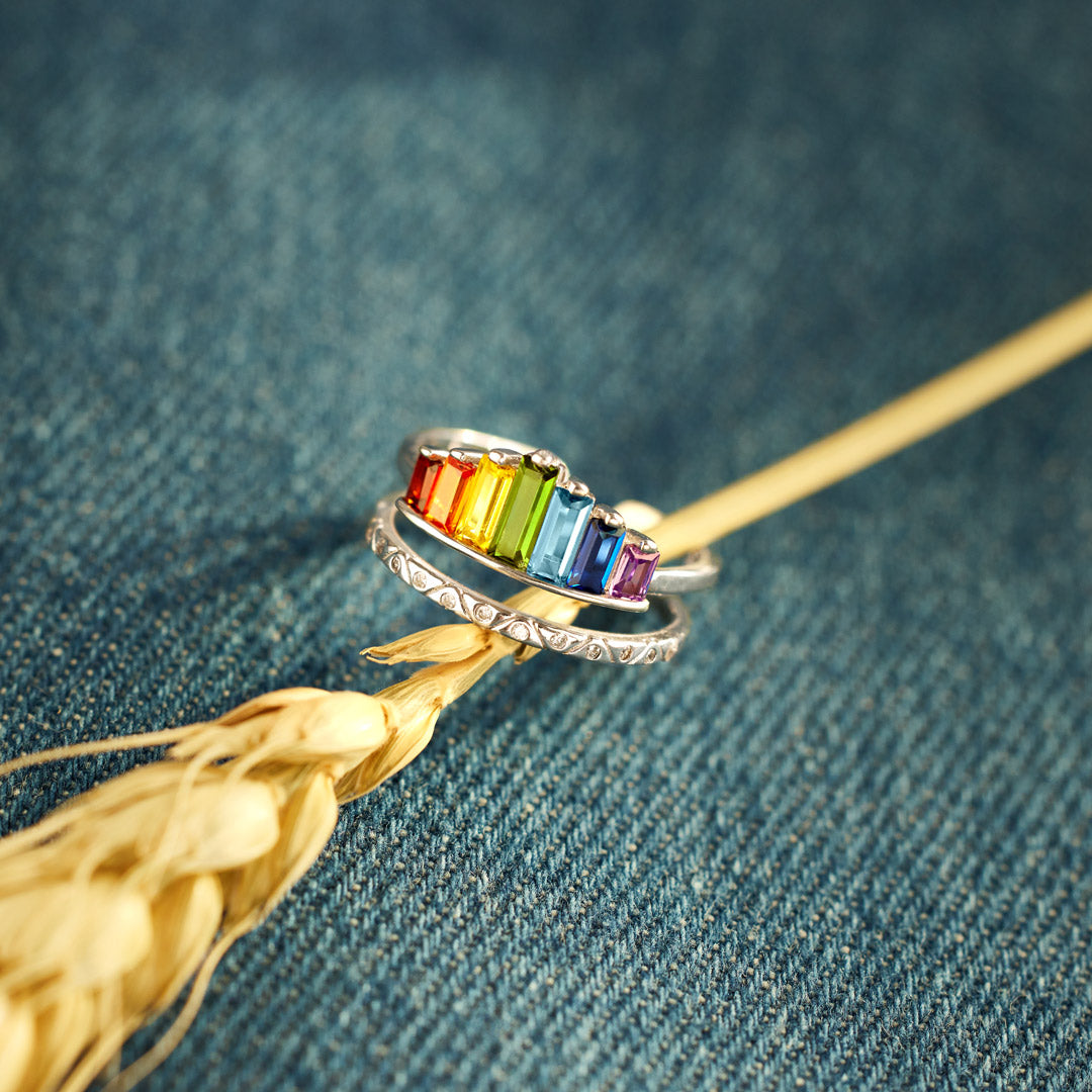 To My Daughter- Enjoy the Rainbow Ring