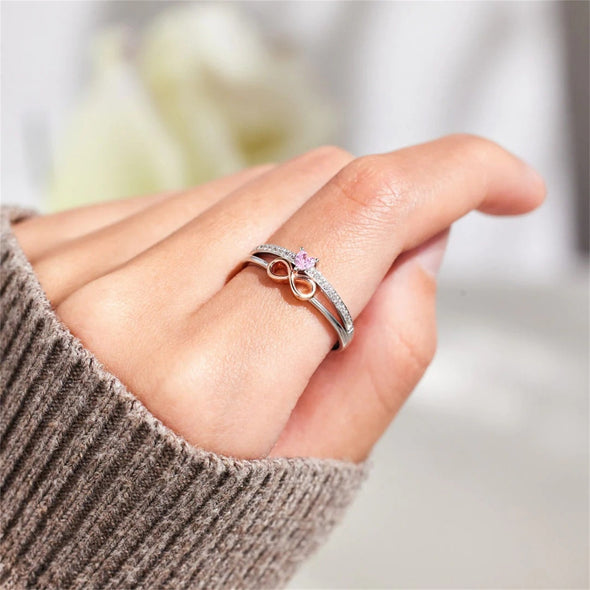 To My Daughter- Love Heart & Forever Infinite Ring