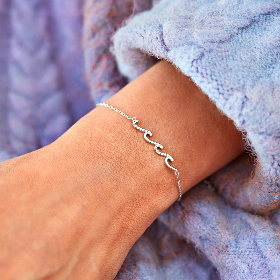 To My Bestie- Triple Wave Friendship Matching Bracelet