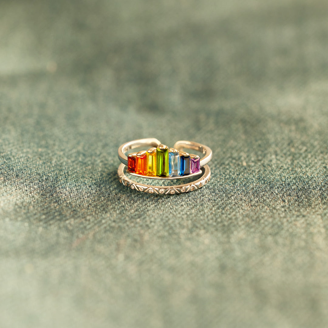 To My Daughter- Enjoy the Rainbow Ring