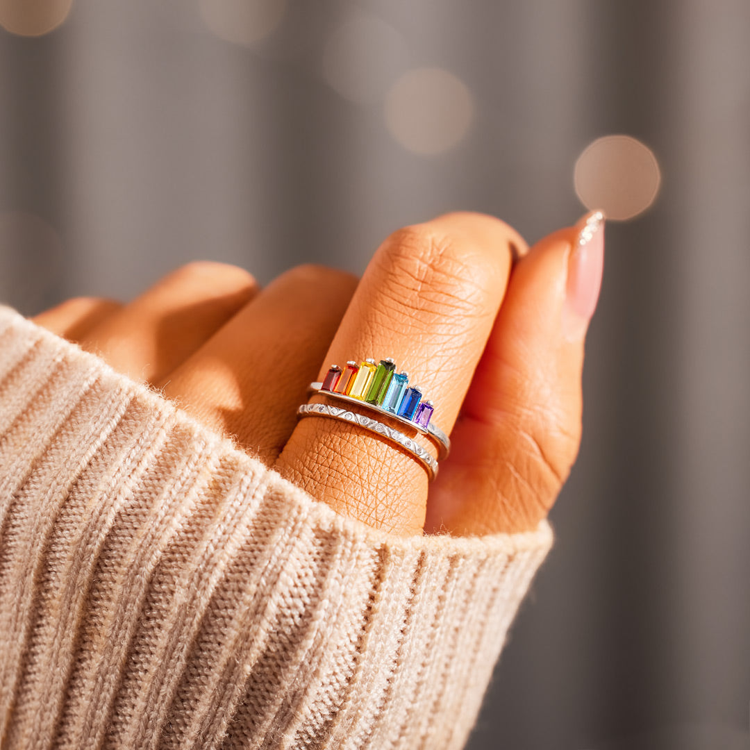 To My Daughter- Enjoy the Rainbow Ring