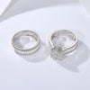 Stunning Round Cut Sterling Silver Wedding Bridal Set