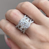 Gorgeous Marquise Cut Insert Bridal Set For Women In Sterling Silver