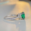 4.0ct Cushion Cut Paraiba Tourmaline Sterling Silver Engagement Ring