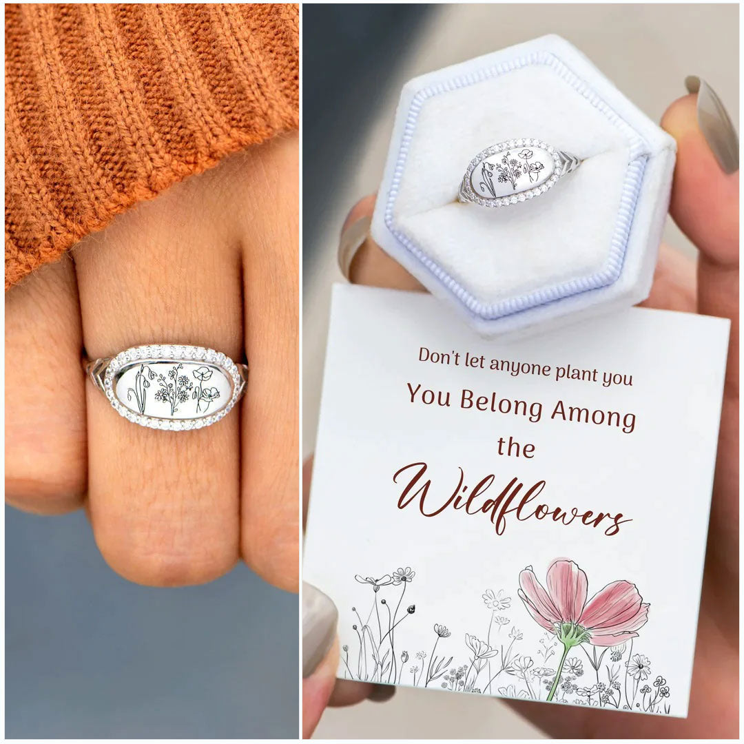 To My Daughter- Wildflowers Ring