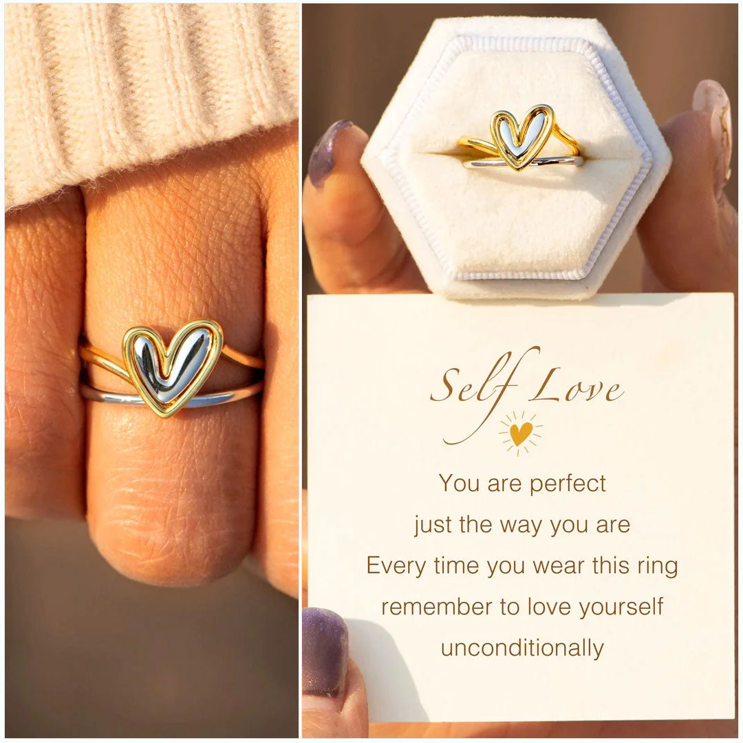 SELF LOVE- Heart Ring