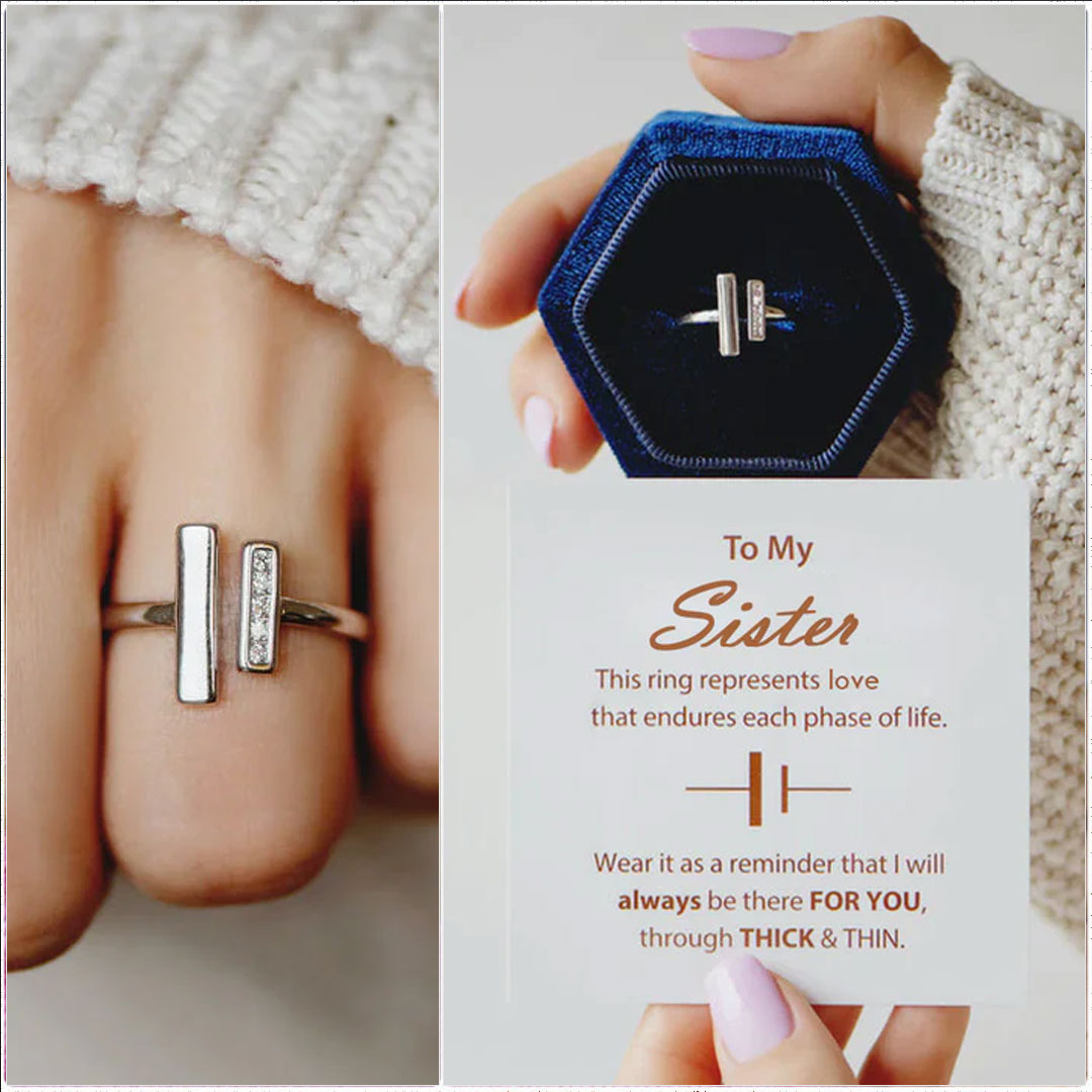 To My Sister -Thick & Thin Ring