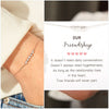 To My Bestie- Simple Heart Friendship Bracelet