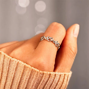 Mom & Daughter - Always Connected By Heart Ring
