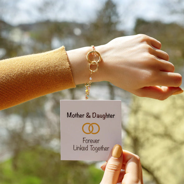 Mother and Daughter Forever Linked Together Bracelet