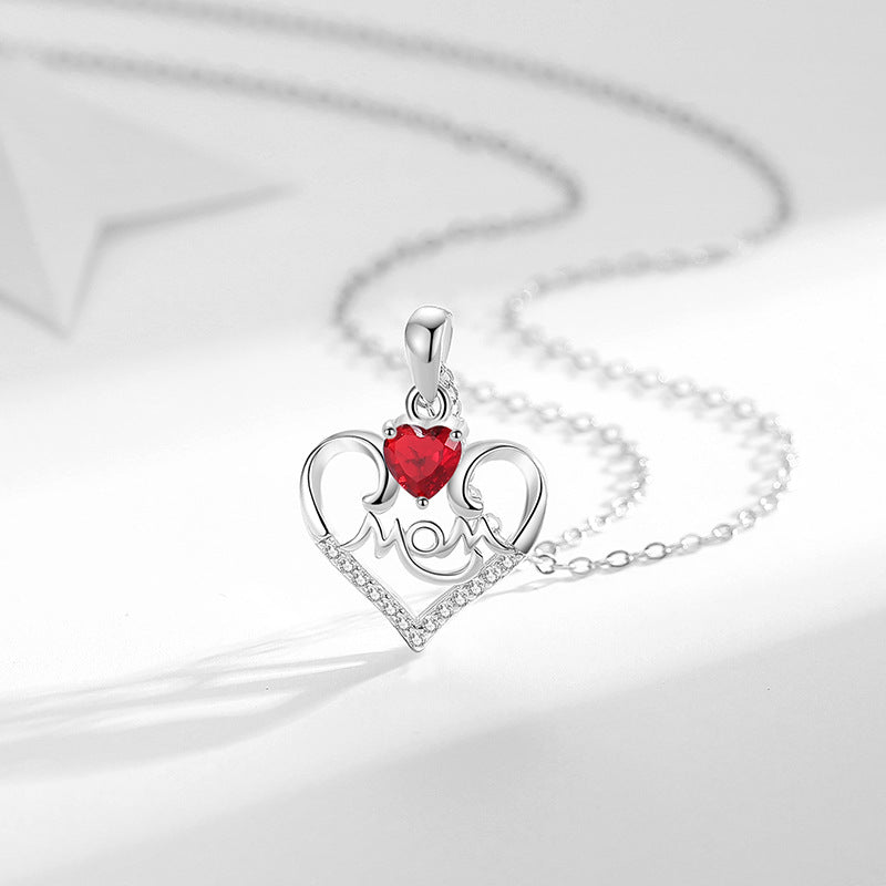 Special Gift Heart Pendant Necklace For Mom