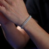 Cuban Hip Hop Moissanite Sterling Silver Bracelet