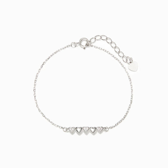 To My Bestie- Simple Heart Friendship Bracelet