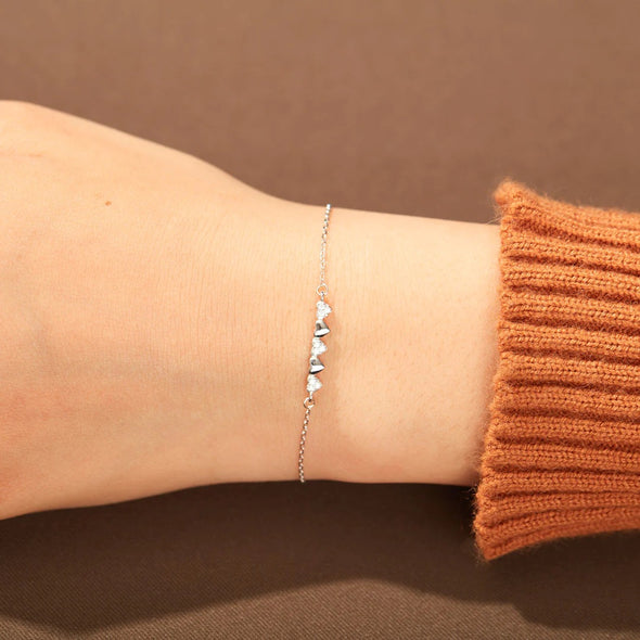 To My Bestie- Simple Heart Friendship Bracelet