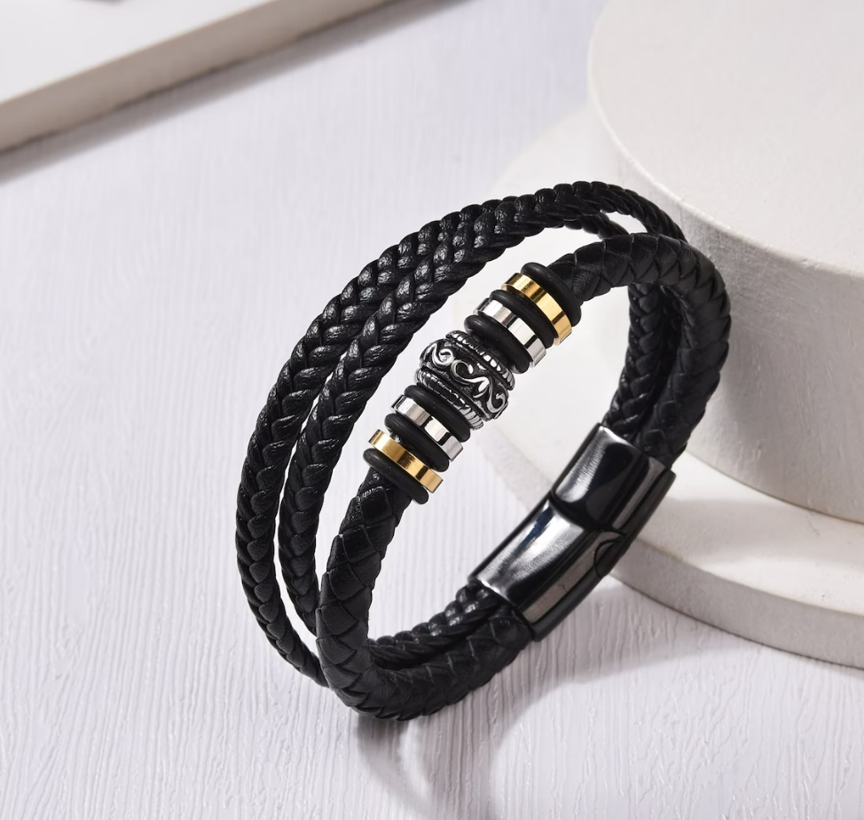 Double Row Men's Bracelet