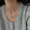 Elegant Pearl Necklace in Sterling Silver