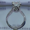 4.0 CT Radiant Cut Sterling Silver Engagement Ring