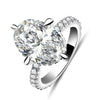 9.5ct Classic 4 Prong Oval Cut Engagement Ring