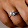 Gorgeous 4 Prong Round Cut Wedding Set In Sterling Silver
