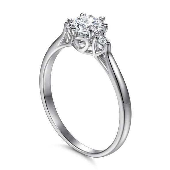 Classic Three Stone Solitaire Ring