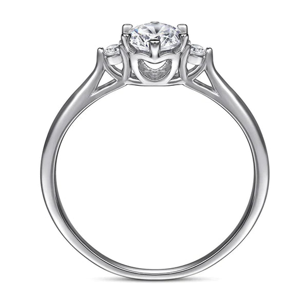 Classic Three Stone Solitaire Ring