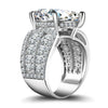 Stunning 9.0CT Pear Cut Engagement Ring in Widen Band