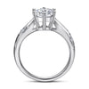 6 Prong Sterling Silver Solitaire Ring