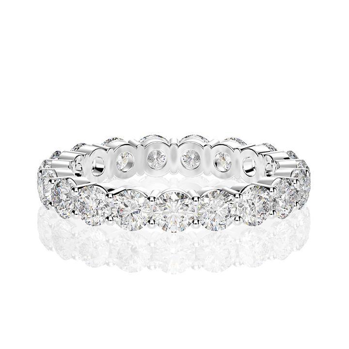 Classic Eternity Sterling Silver Wedding Band