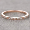 Rose Golden Tone Classic 4 Prong Round Cut Sterling Silver Bridal Set