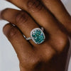 Gorgeous Halo Cushion Cut Paraiba Tourmaline Engagement Ring