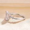 Sparkle Radiant Cut Engagement Ring In Sterling Silver