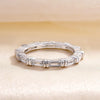 Golden Tone Emerald Cut 4PC Wedding Bridal Set In Sterling Silver