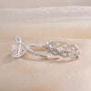 Stunning Asscher Cut Sterling Silver Bridal Set with Infinity Band