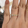 Elegant Cushion Cut Golden Tone Bridal Ring Set In Sterling Silver