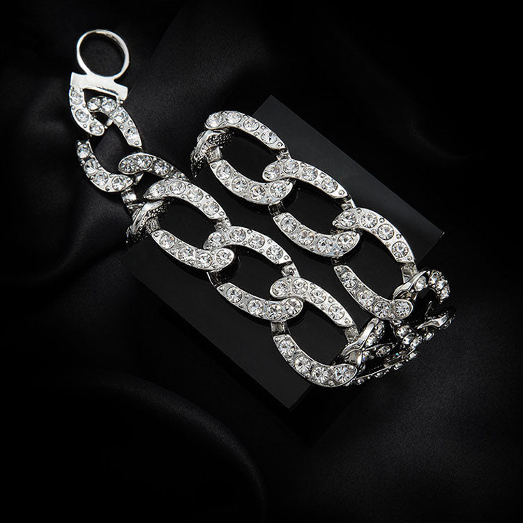 Fashion Full Diamond Cuban Link Necklace For Women